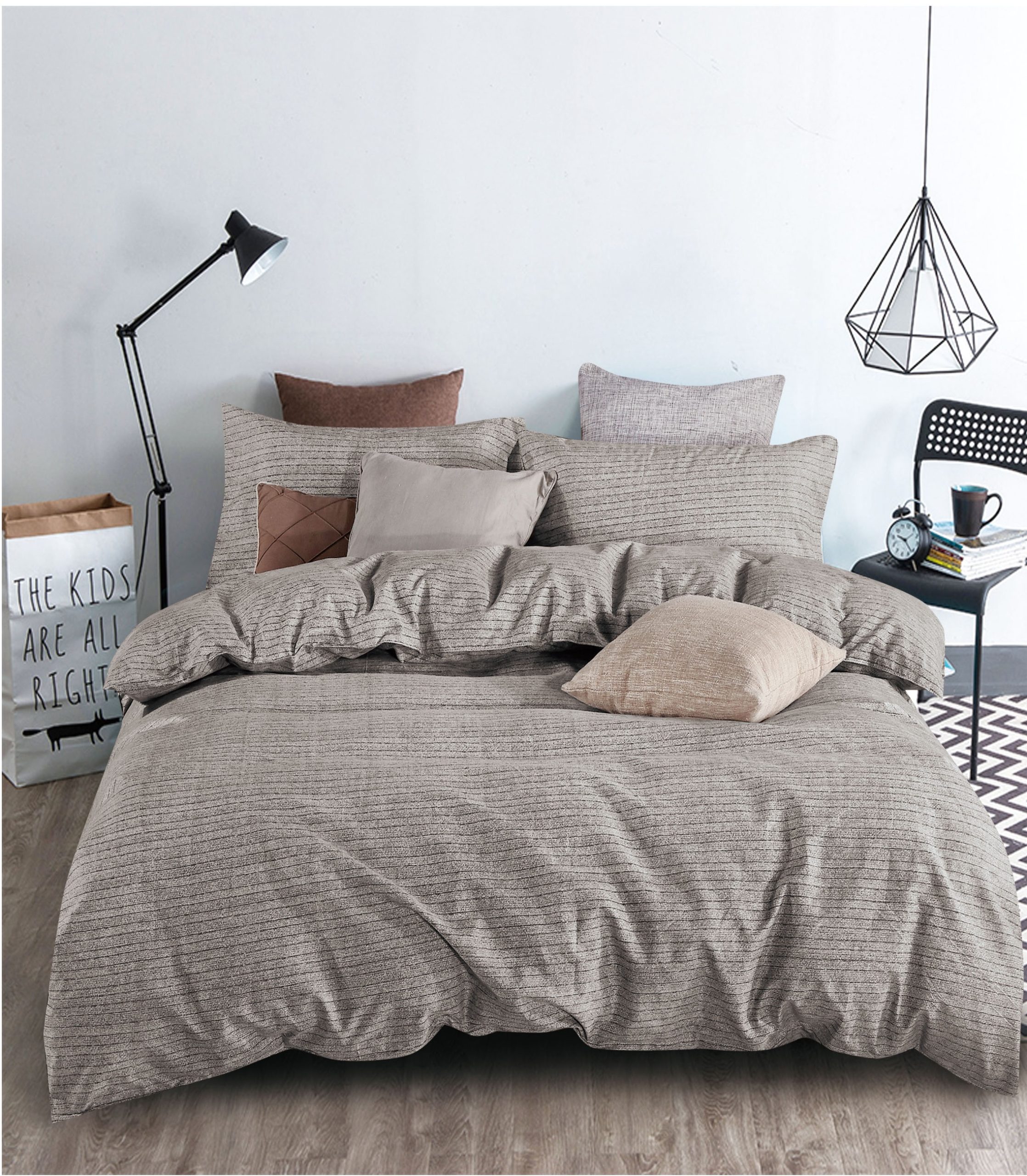 Двостороння постільна білизна Vie Nouvelle Dyed сатин JT07