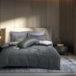 Постільна білизна євро Vie nouvelle Embroidery сатин 200х220 E014