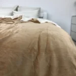 Плед покривало з овчинкою Vie Nouvelle 215x235 світло-коричневий